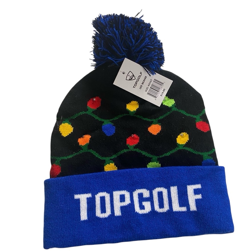 Top Golf Holiday Beanie with LED Lights